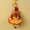 Cartoon Dachshund Plush Toy Camera-Style Keychain Backpack Accessory