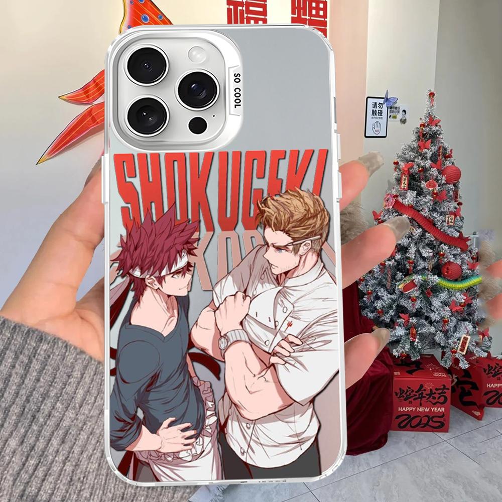 Soma Yukihira Food Wars Shokugeki no Soma Anime Phone Case For iPhone16 15 14131211ProMax X XR87Plus Matte Shockproof Back Cover