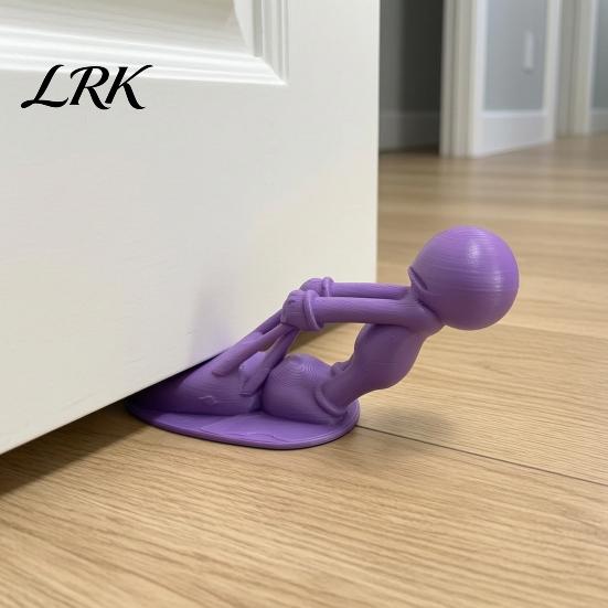Tugging Man Door Wedge 3D Printed Doorstop, Little Stopper Wedge, Floor Anti-slip Carpet Doorstop for Home Living Room Bedroom Accessory