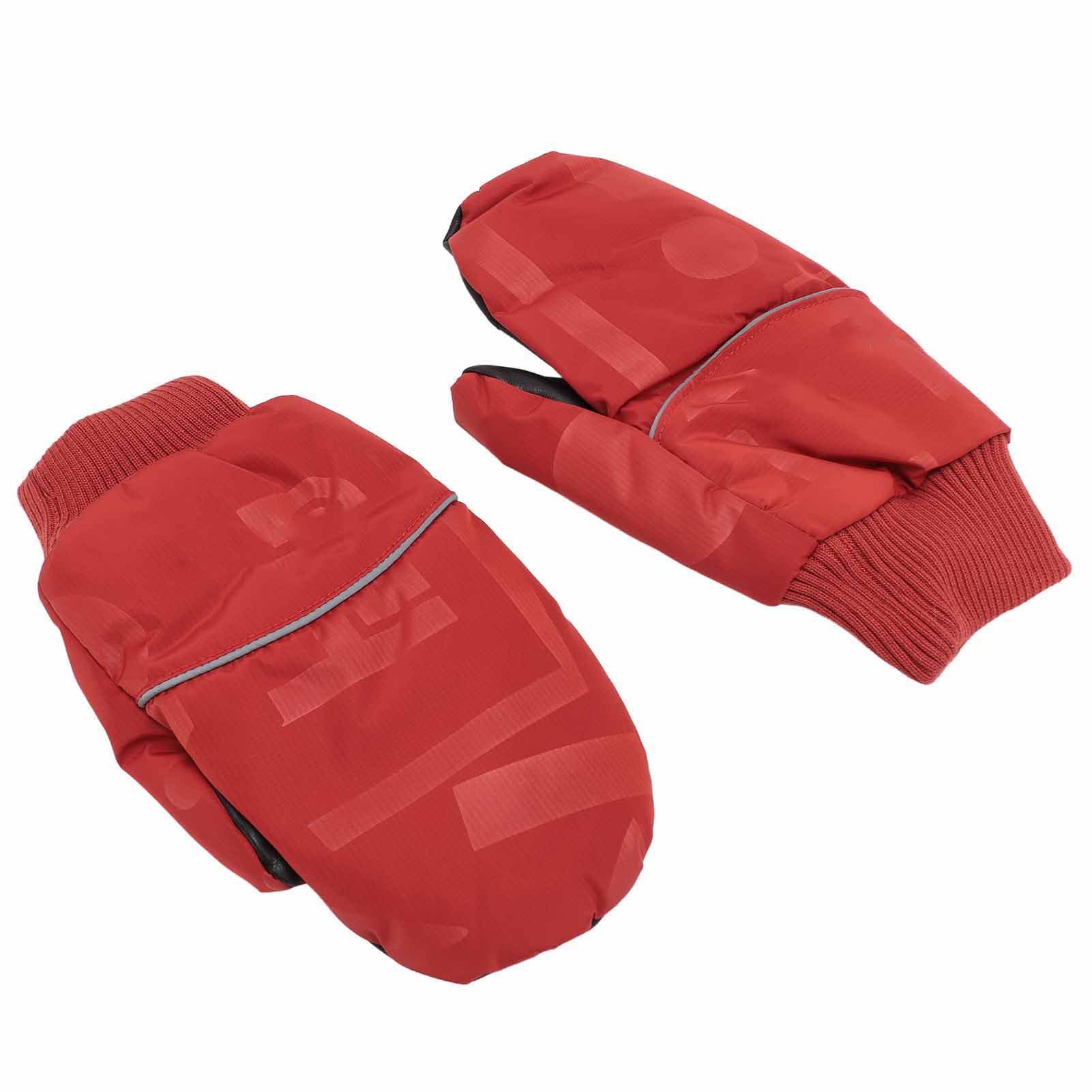 

Перчатки пуховые водонепроницаемые предотвращают скольжение дышащие зимние термальные теплые варежки для снега на открытом воздухе красный