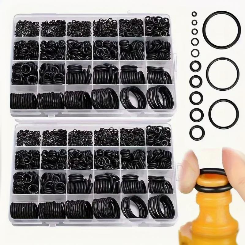 1200Pcs Nbr O Ring Kit 1200/270/225Pcs Heat Rubber Oil Resistant Sealing Repair Plumbing Maintenance Tool