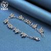 925 Sterling Silver Smooth Bright Bead Ball Chain Bracelet Jewelry