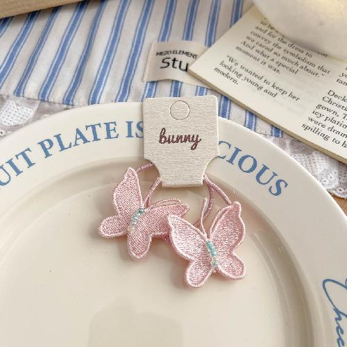 Beaded Butterfly Floral Bb Clip Hairpin  Sweet Advanced Children's Hair Accessories Forehead Side Cartoon Hairpin