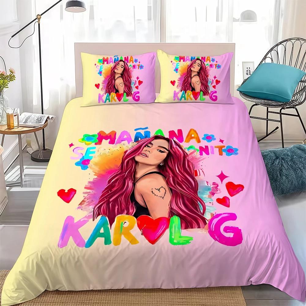 3D Print Manana Sera Bonito Karol G Bedding Set Soft Comforter Cover With 1/2pcs Pillow Shams For Kids Adults Duvet Cover