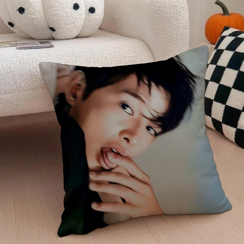Handsome Talented Korean Actor SSong Joongki Cushion Cover Throw Pillow Cover Hidden Button Durable Polyester Chair Cushion