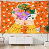 Oil Painting Tropical Plants Tapestry Wall Hanging Living Room Bedroom Headboard Wall Art Sheets Home Decor