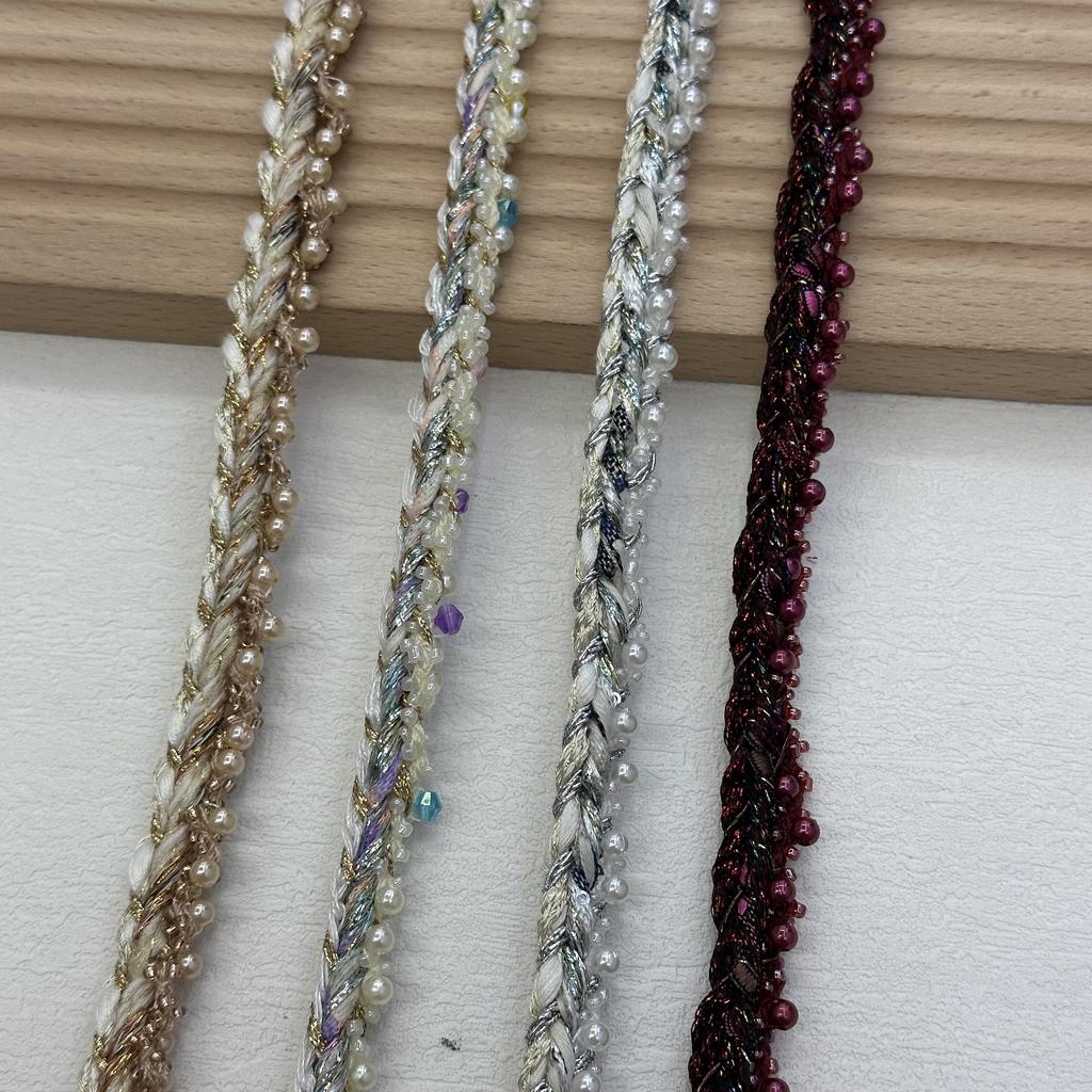3yard 1.3cm wide Fried Dough Twists braid lace trim ribbon Fabric For Sewing Skirts,curtains,clothing accessories lace trim