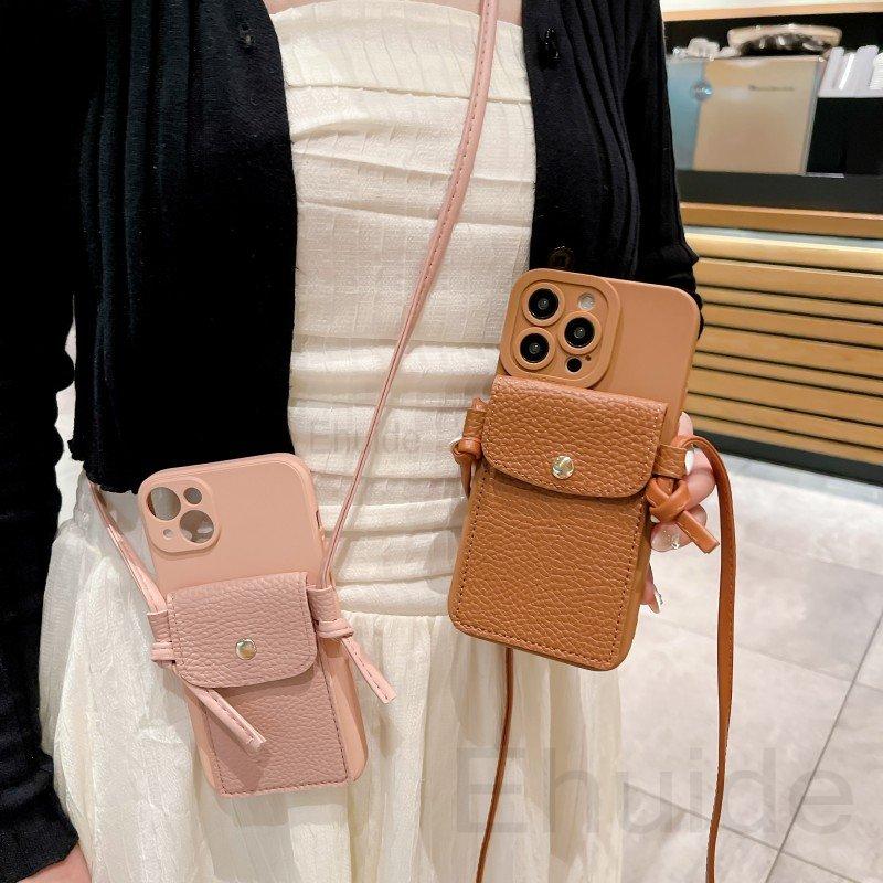 Crossbody Lanyard Case for Xiaomi POCO X7 Pro F7 Ultra X6 F6 M6 Mi 15T 14T 13T Retro Litchi Leather Bag Wallet Card Strap Cover