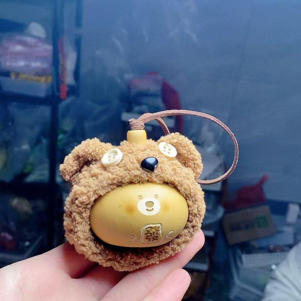 Cute Bear Headband & Gourd Charm: Versatile Bag/Pendant Car Accessory & Decompression Toy