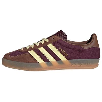 Gazelle Indoor Bordo Önceden Kullanılmış Kahverengi Erkek Spor Ayakkabı Kırmızı Neredeyse Sarı JI0324