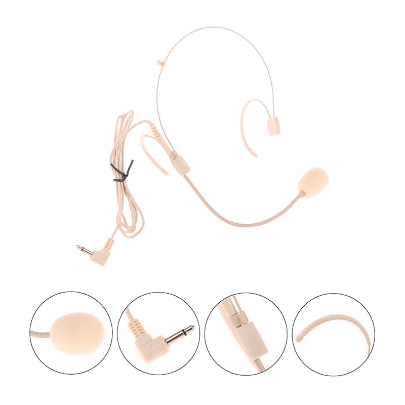 3,5 mm Tragbares am Kopf montiertes Ohrbügel-Kabel-Headset mit Mikrofon und Lautsprecher für Sprachunterricht, Konferenz, Bühnenauftritt