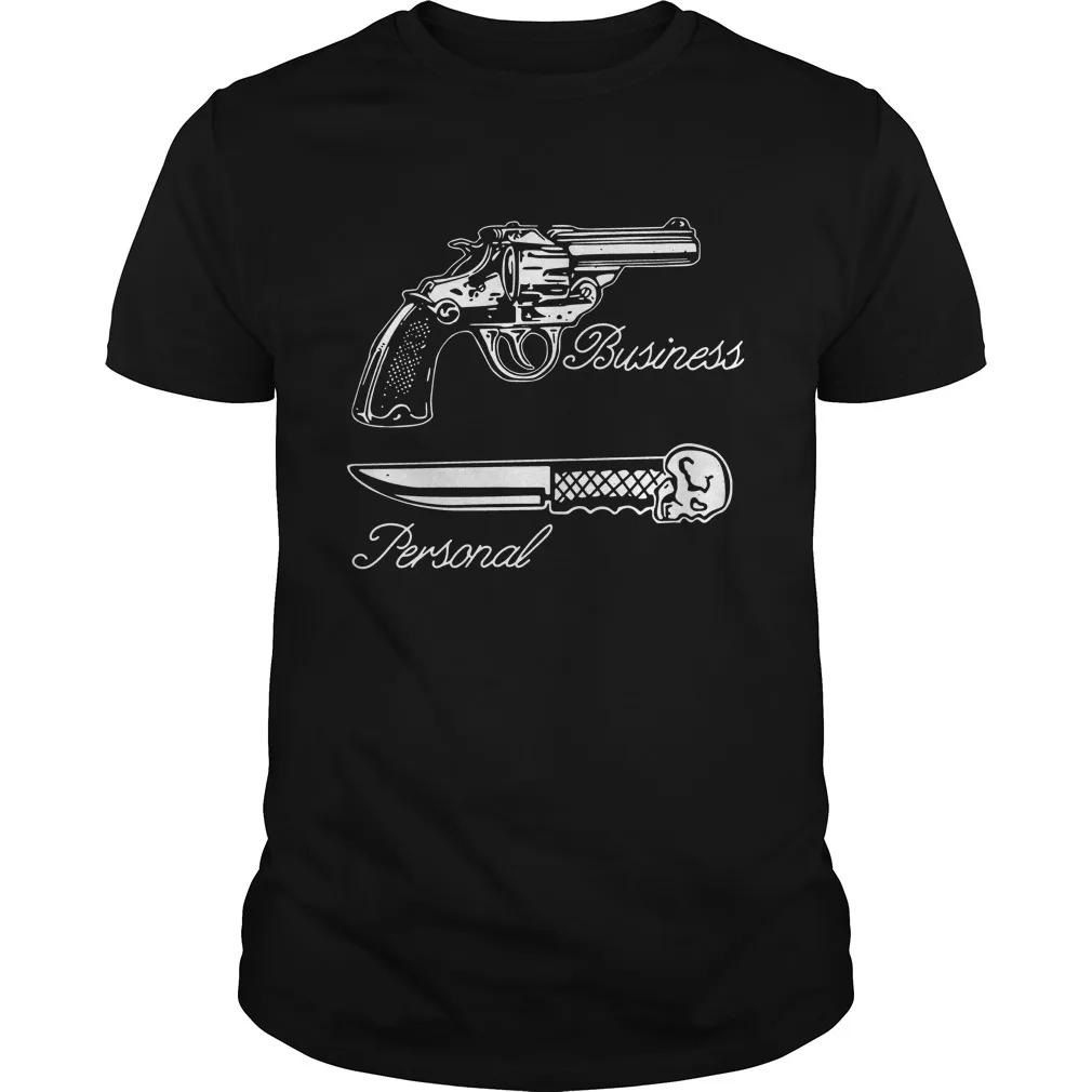 

Gun Business, Knife Personal T Shirt New 100% Cotton Short Sleeve O-Neck T-shirt Casual Mens Top - Men s Summer Cotton Graphi... S разноцветный