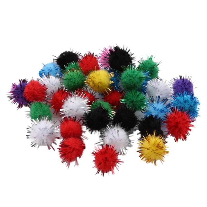 Creative Colored Hair Ball Pom-pom Kindergarten Children Diy Handmade Materials Supplies