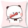 Short plush material pillowcaseBubu Bear Dudu Ball Printed Pillowcase Kawaii Cartoon Anime Sofa Cushion Cover Bedroom Room Pillo