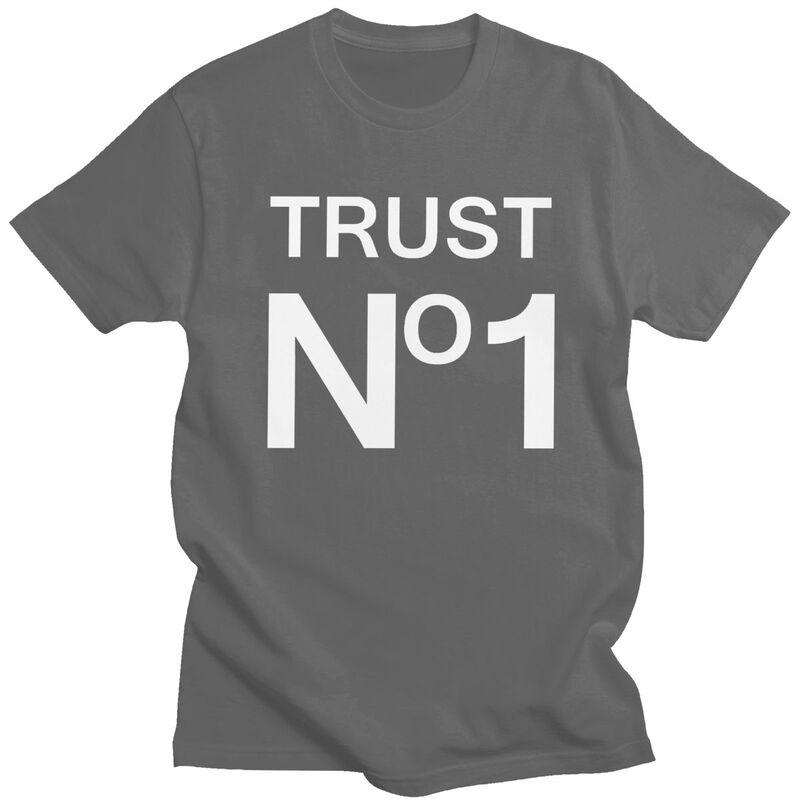 Custom Male Trust No One T Shirt Short Sleeves Cotton Tshirts Streetwear Tshirt Leisure Tees Clothes