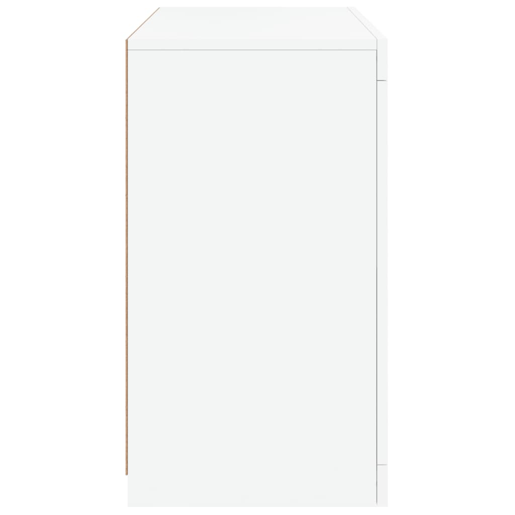 Vidaxl Szafka Z Oświetleniem Led, Biała, 60,5X37X67 Cm