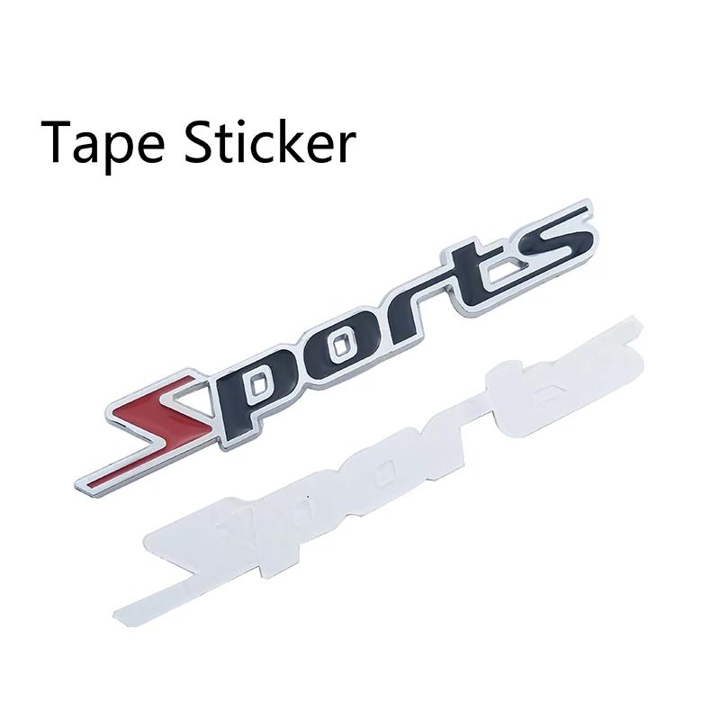 bswzc7 Car Styling SPORT 3D Metal Car Sports Word Letter Chrome Metal Auto Car Sticker Emblem Badge Decal Decoration Accessories