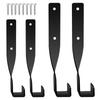4 Pieces Chainsaw Wall Mount Holder Metal Rust-Resistant Space-Saving Organization Heavy Duty Chain Saw Storage Rack Hook
