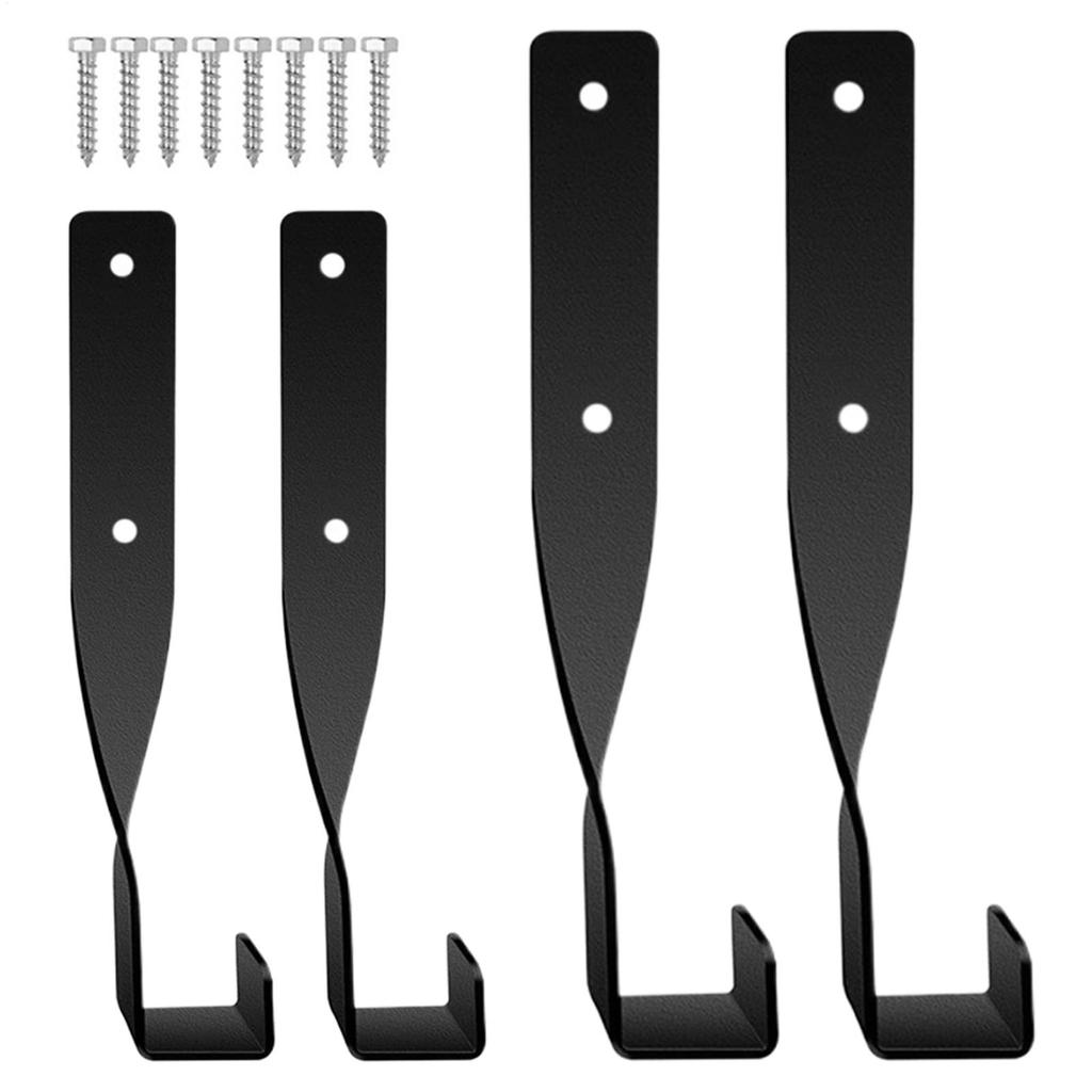 4 Pieces Chainsaw Wall Mount Holder Metal Rust-Resistant Space-Saving Organization Heavy Duty Chain Saw Storage Rack Hook