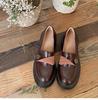 Retro British Style Versatile with Skirt Thick Heel Small Leather Shoes Women's 2025 New Autumn and Winter High Heel Loafers