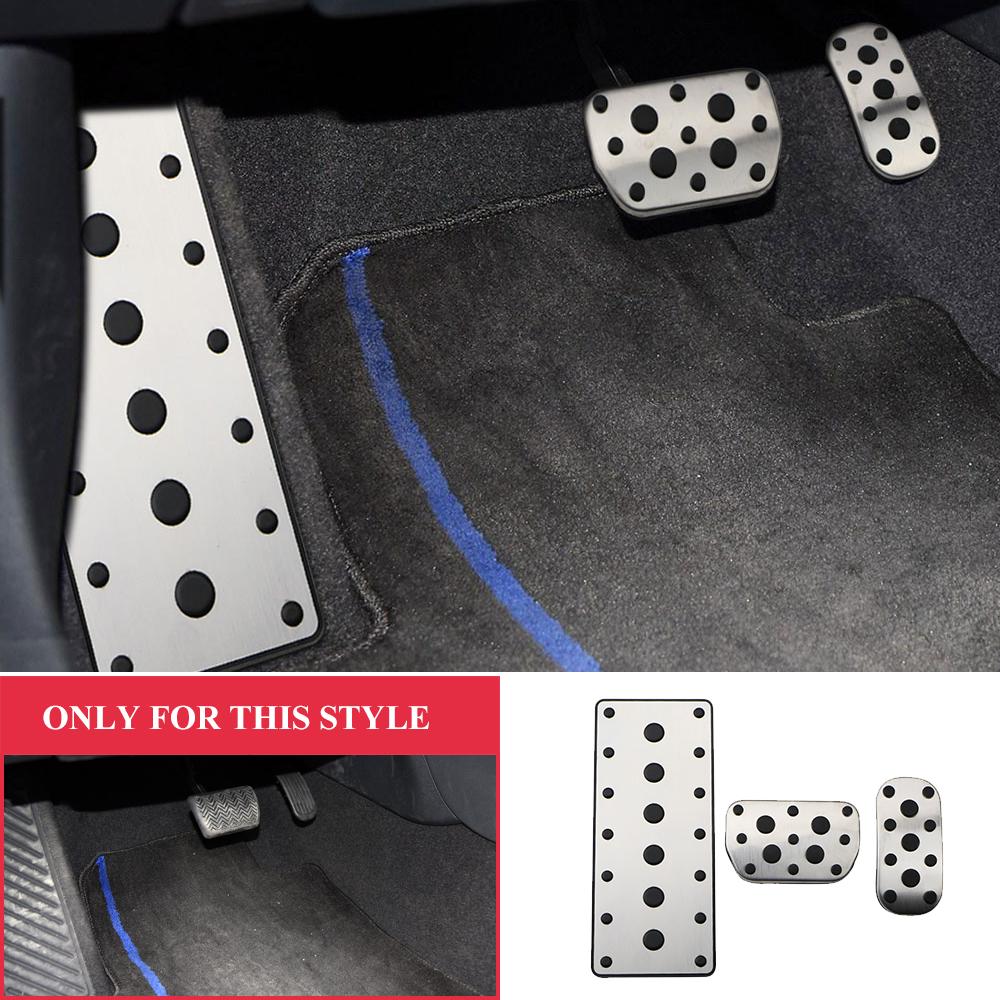 Color My Life Stainless Steel Car Pedal Protection Cover for Toyota Hilux Revo 2015 -  AT Gas Brake Dead Pedals