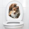 Creative Squirrel Bathroom Toilet Decorative Wall Stickers