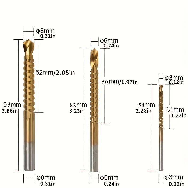 6PCS High Speed Steel Step Drill Bit Set Cone Hole Cutter 3-12mm 4-12mm 4-20mm Multisize Pagoda Drill Bits For Metal Stainless