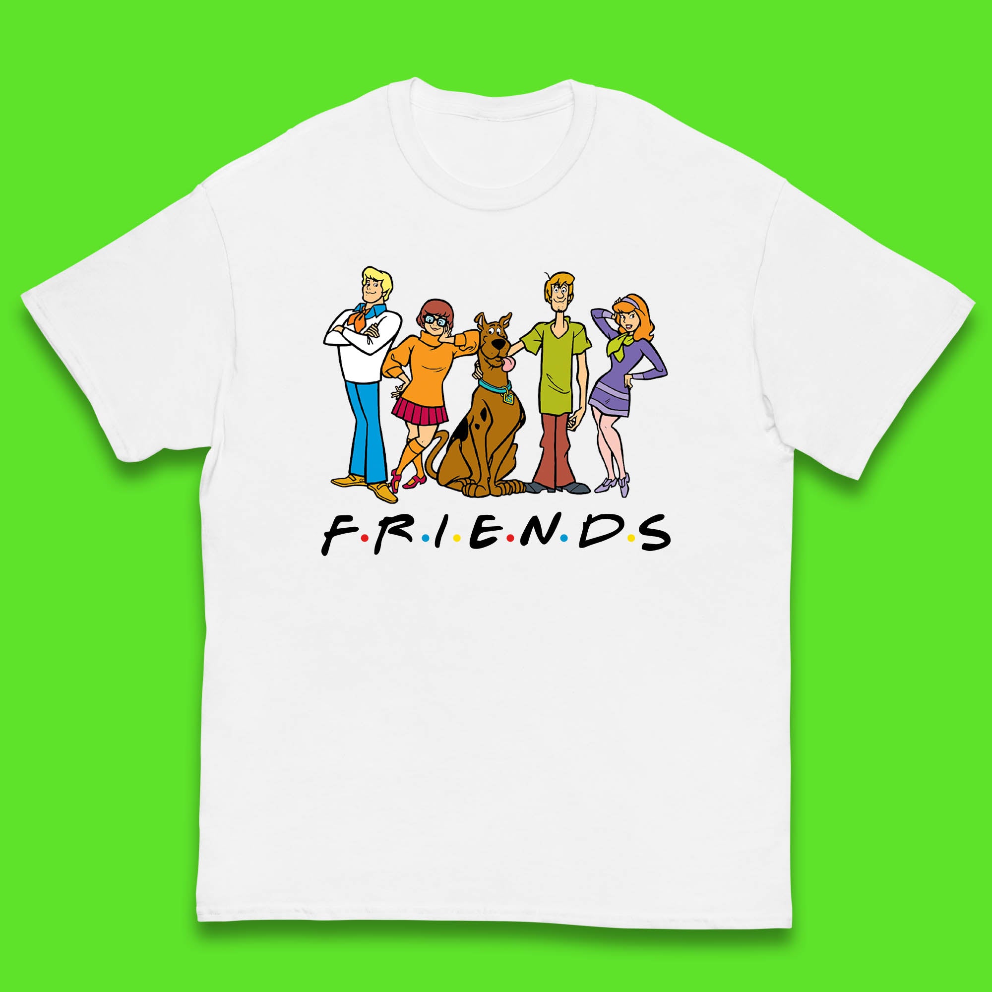 Cartoon Friends Scooby Doo Friends Animated Films Kids T Shirt 100