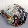 1pc Chibi Demon Slayer Characters Outdoor Umbrella - Automatic Opening/Closing - Portable 3-Fold Design - 8-Rib Iron Frame - Festival Gift - Suit