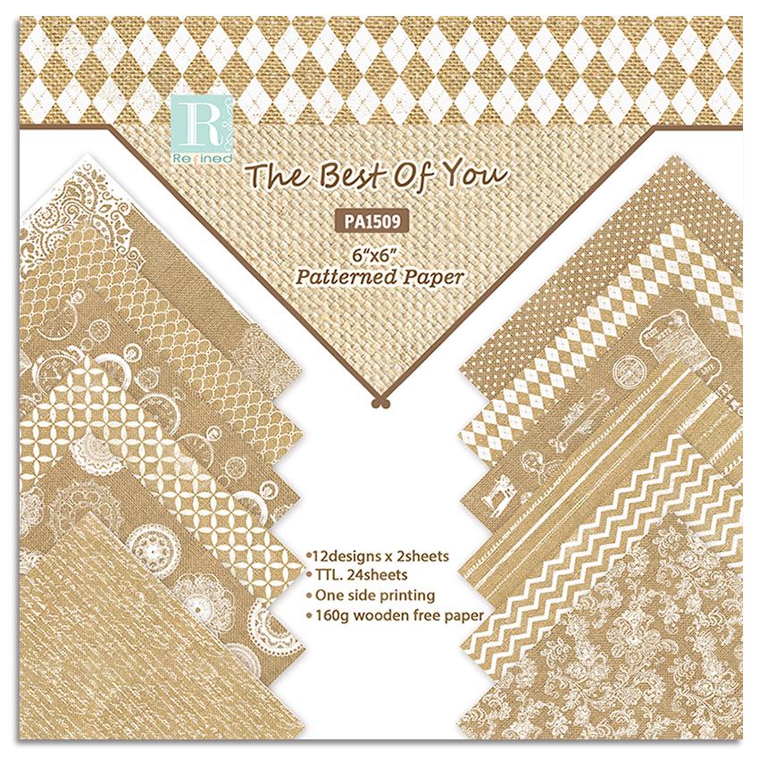 24 Sheets Lace Craft Paper Pads Cutting Dies Art Background Origami Scrapbooking Card Making.