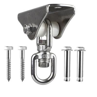 304 Stainless Steel Swing Hanger Swivel Hook for Yoga Playground Swing Sets Porch Wood Concrete Ceiling Silent 1000 Lb Capacity