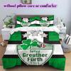 SpVgg Greuther Fürth Vzorovaná Sada Povlečení Přikrývka Potah na Přikrývku Povlak na Polštář Domácí Dekorace Dárek k Narozeninám (1 * povlak na peřinu + 2 * povlak na polštář, bez jádra)