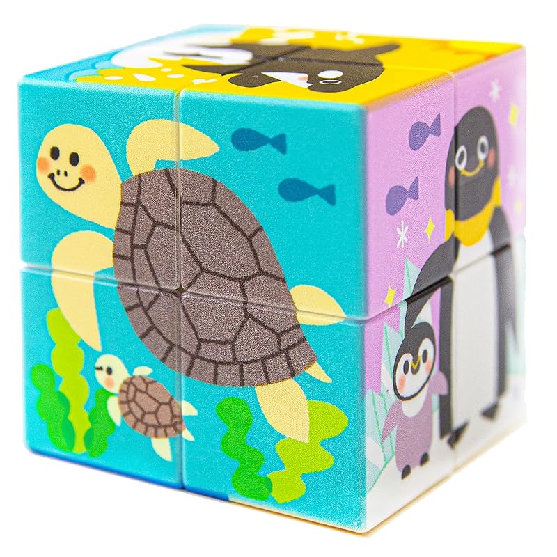

Silverback 3D puzzle cute sea creatures CUBE 2×2 5cm square