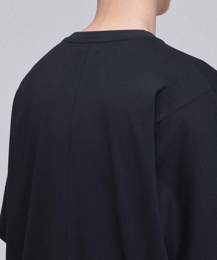 MUSINSA STANDARD Ponte Dolman Sleeve Oversized T-Shirt [Black]