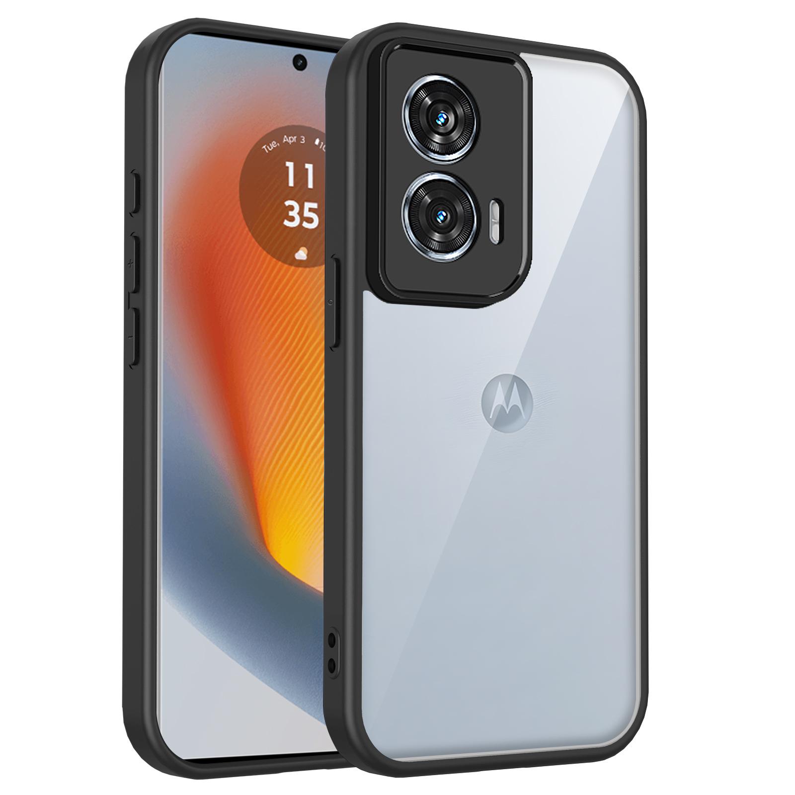 

Чехол для телефона для For Motorola Moto G86 G85 G84 G54 G34 G15 G14 Подушка безопасности противоударный чехол ТПУ + прозрачный для Motorola Moto G14 чёрный