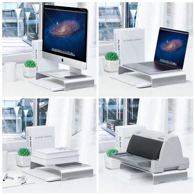 Luwei hliníkový stojan na monitor a notebook s úložným prostorem a chladičem