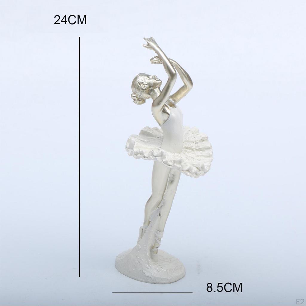 Modern Dancing Deer Ballerina Figurine Creative Art Sculpture for Bedroom Office Entrance Tabletop