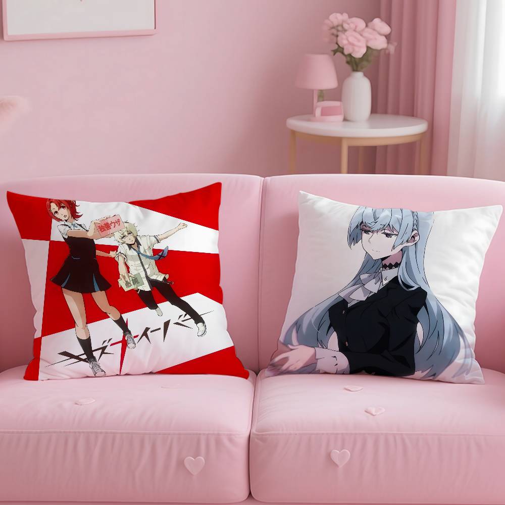 K-Kiznaiver Anime Pillow Case Comfort Sofa Bed Silky elegant Invisible zipper Custom Decorative cushion cover