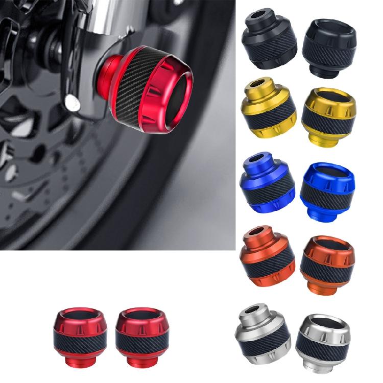 2Pcs Motorcycle Front Fork Cup Alloy Front Wheel Crash Protector Anti-fall Frame