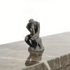 Thinker Ornaments 3D Printed Nordic Style Statue Compact Modern Art Figurine Sharp Edges Desktop Bookshelf Sculpture