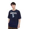 Nike Minnesota Timberwolves American Letter And Number Print Casual Sports Crew Neck Short Sleeve T-Shirt Men T-Shirt Navy-Blue DR6387-425