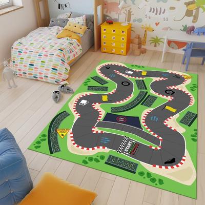 Children's Soft Climbing Mats City Road Carpets Airplane Terminal Racing Tracks Rail Transit Carpets Children's Room Decorations