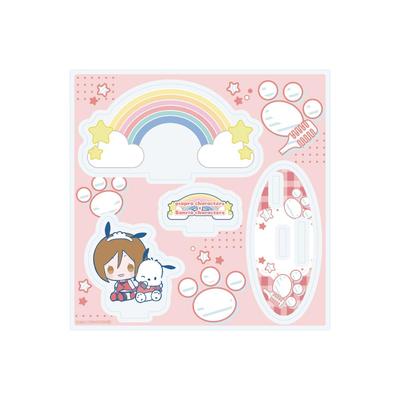 Piapro Characters X Sanrio Characters 05 MEIKO X Pochacco [Collaboration Illustration] Acrylic Stand Plate