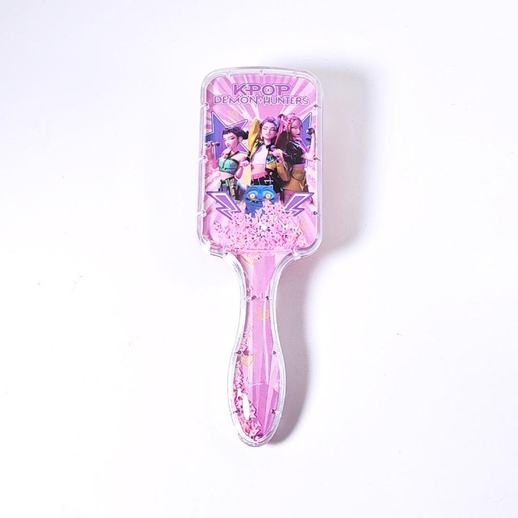 K-POP Demon Hunter Girl Group Long Handle Cartoon Square Air Cushion Comb