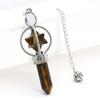 Crystal Merkaba Star Stone Hexagon Pendulums Dowsing Divination Natural Amethyst Quartz Healing Sceptre Reiki Pendlum Pendants