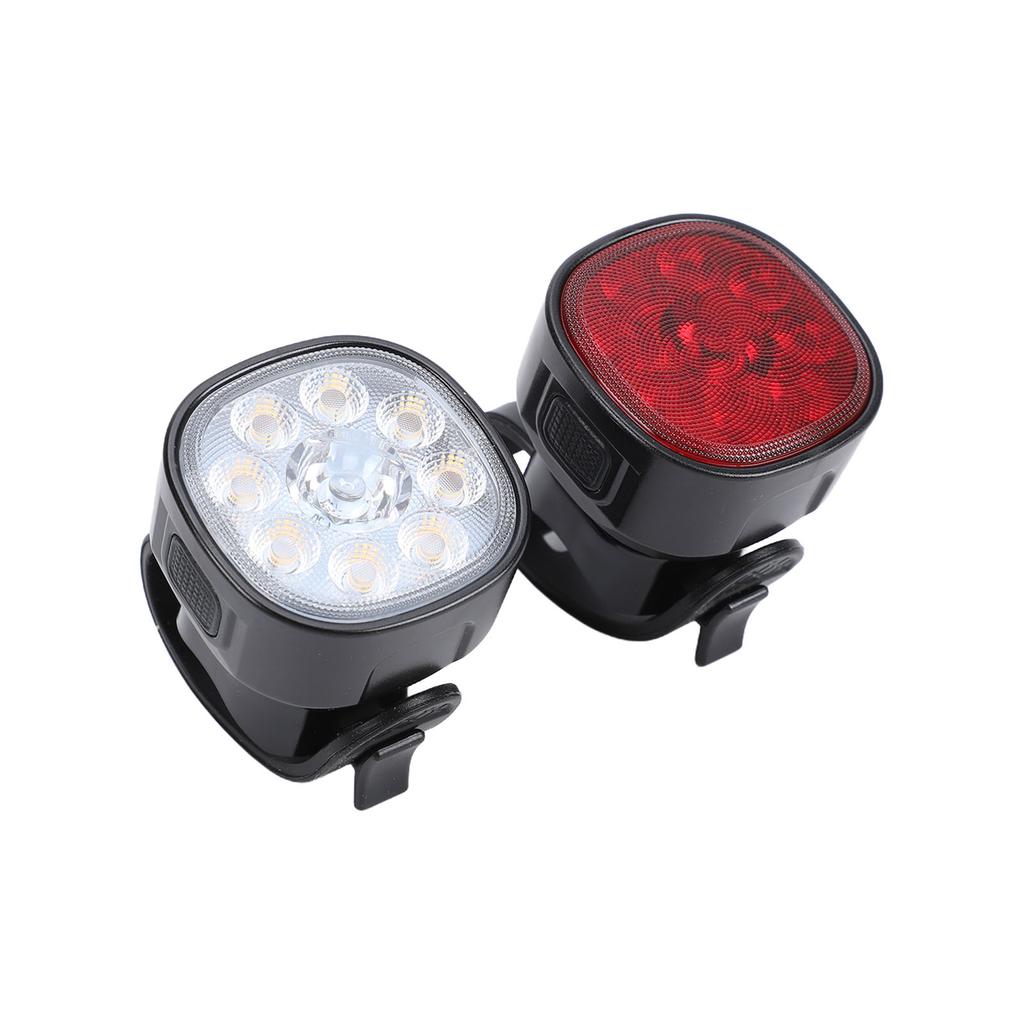 Bike Lights for Night Riding IPX5 Water Proof USB Rechargeable Bike Headlight and Tail Light Set for Mountain Cycling