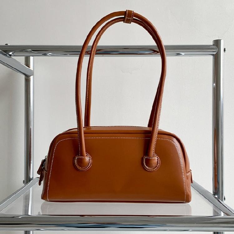 Splashproof Handbag Travel Bags for Women Solid Color Soft Leather Bag