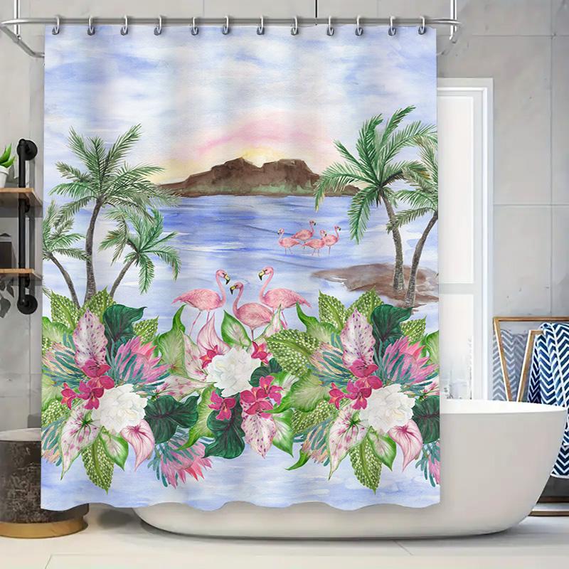 

Bathroom Shower Curtain Set With Cute Cartoon Print Perfect Gift For Dad S Birthday Or Father S Day Decorate Your Bathroom Today W60H190(CM)-1 Pcs
