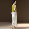 New Chinese Style Sleeveless Vest & Skirt Set