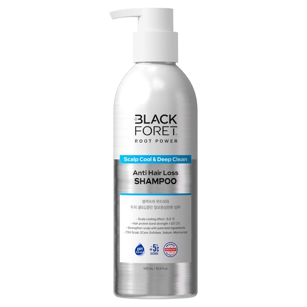 Black Foret Wurzelkraft Kopfhaut Kühl & Tiefenreinigung Haarausfall Linderung Shampoo 500ml 1 Stück